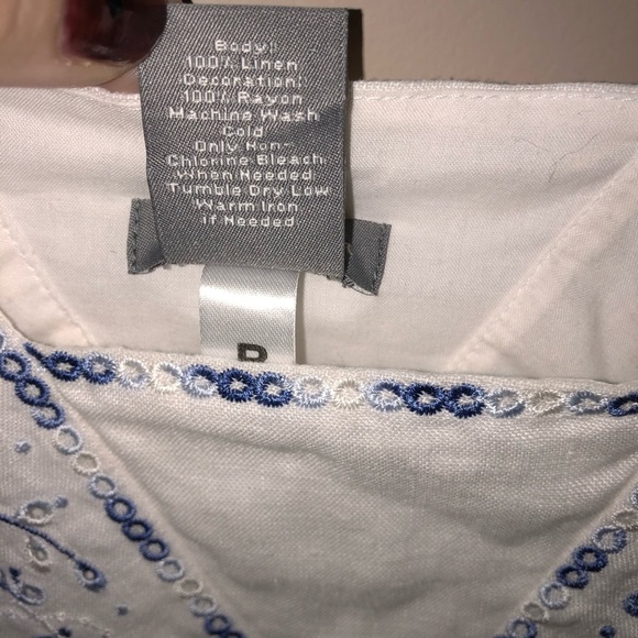 White linen blouse - Picture 5 of 5